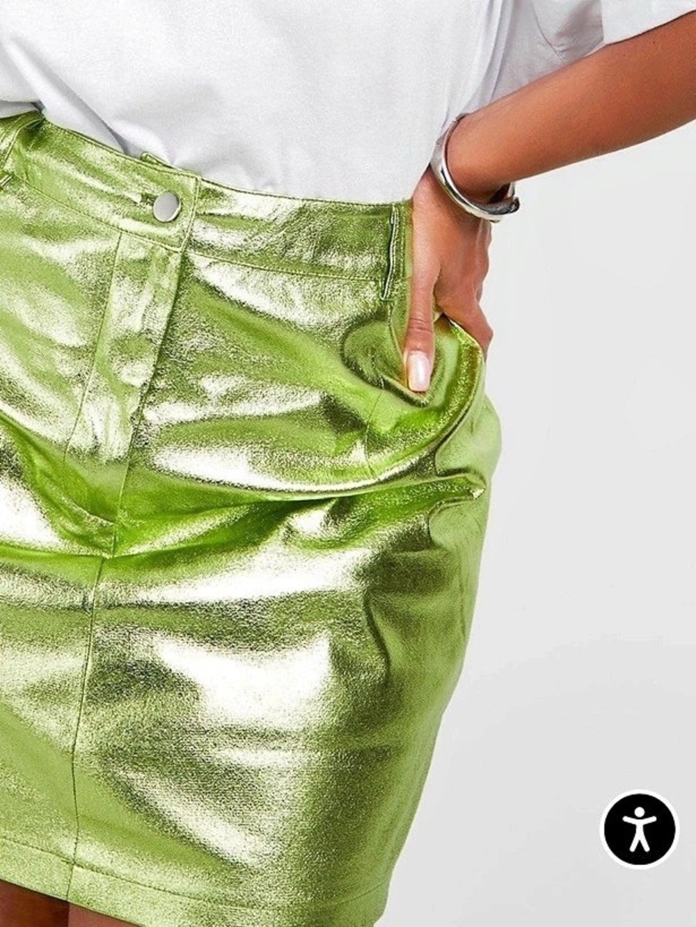 Closet Clean out - $6 Metallic Skirt SZ 18- Buy 5 items for free shipping - Picture 5 of 5